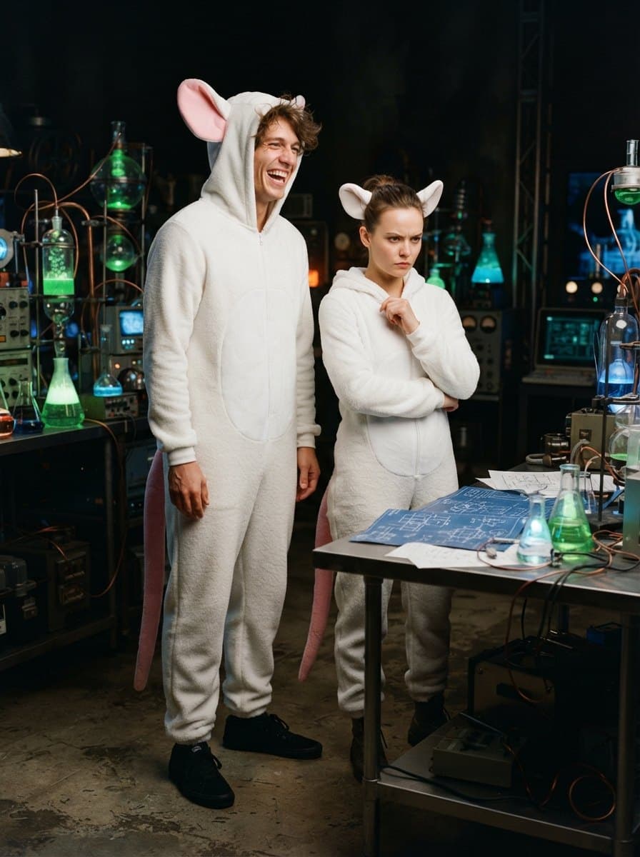 Pinky and the Brain costume — example look