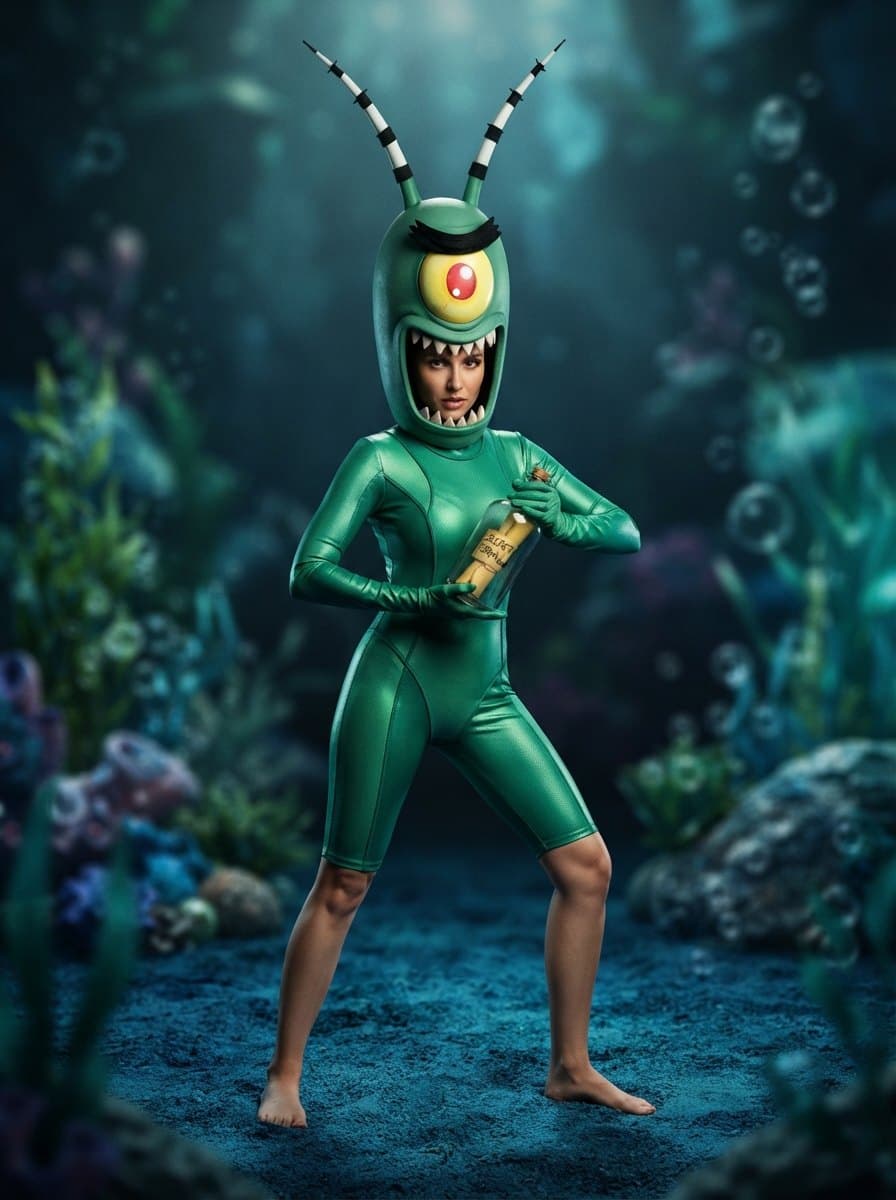 Plankton costume — example look