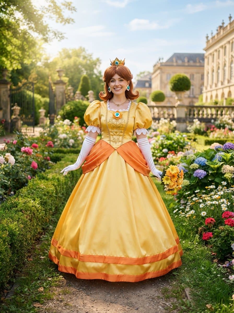 Princess Daisy costume — example look