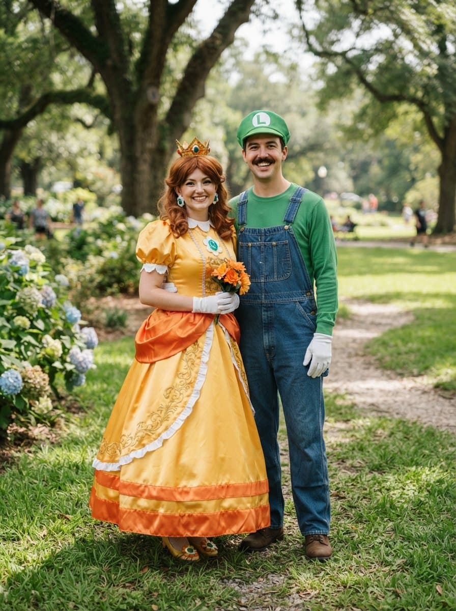Princess Daisy and Luigi costume