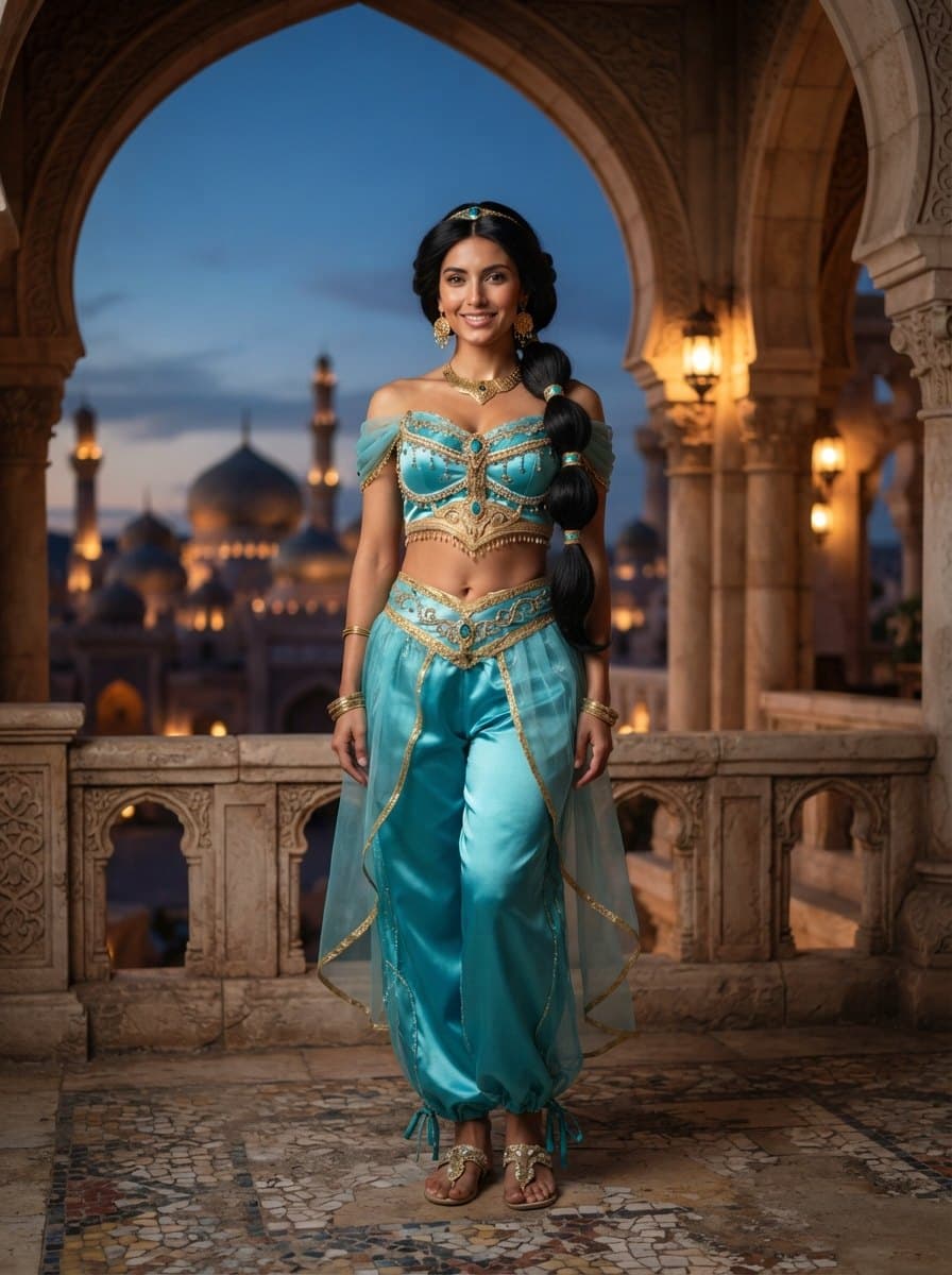 Princess Jasmine costume — example look