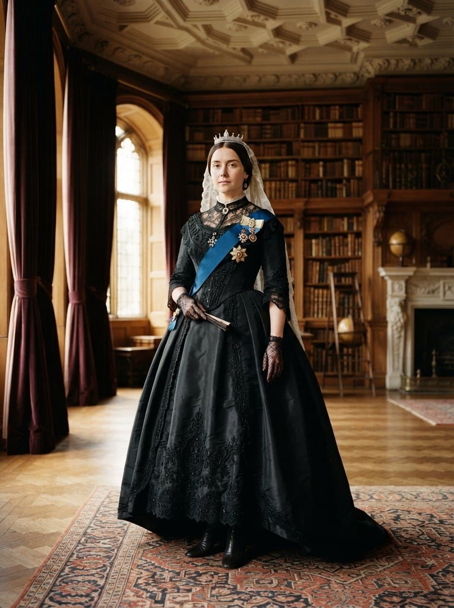 Queen Victoria costume — example look