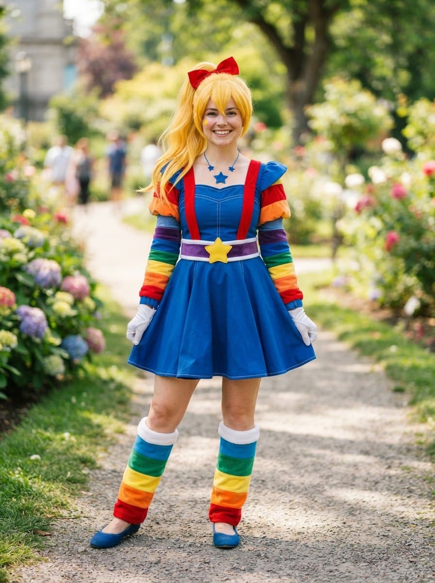 Rainbow Brite costume — example look