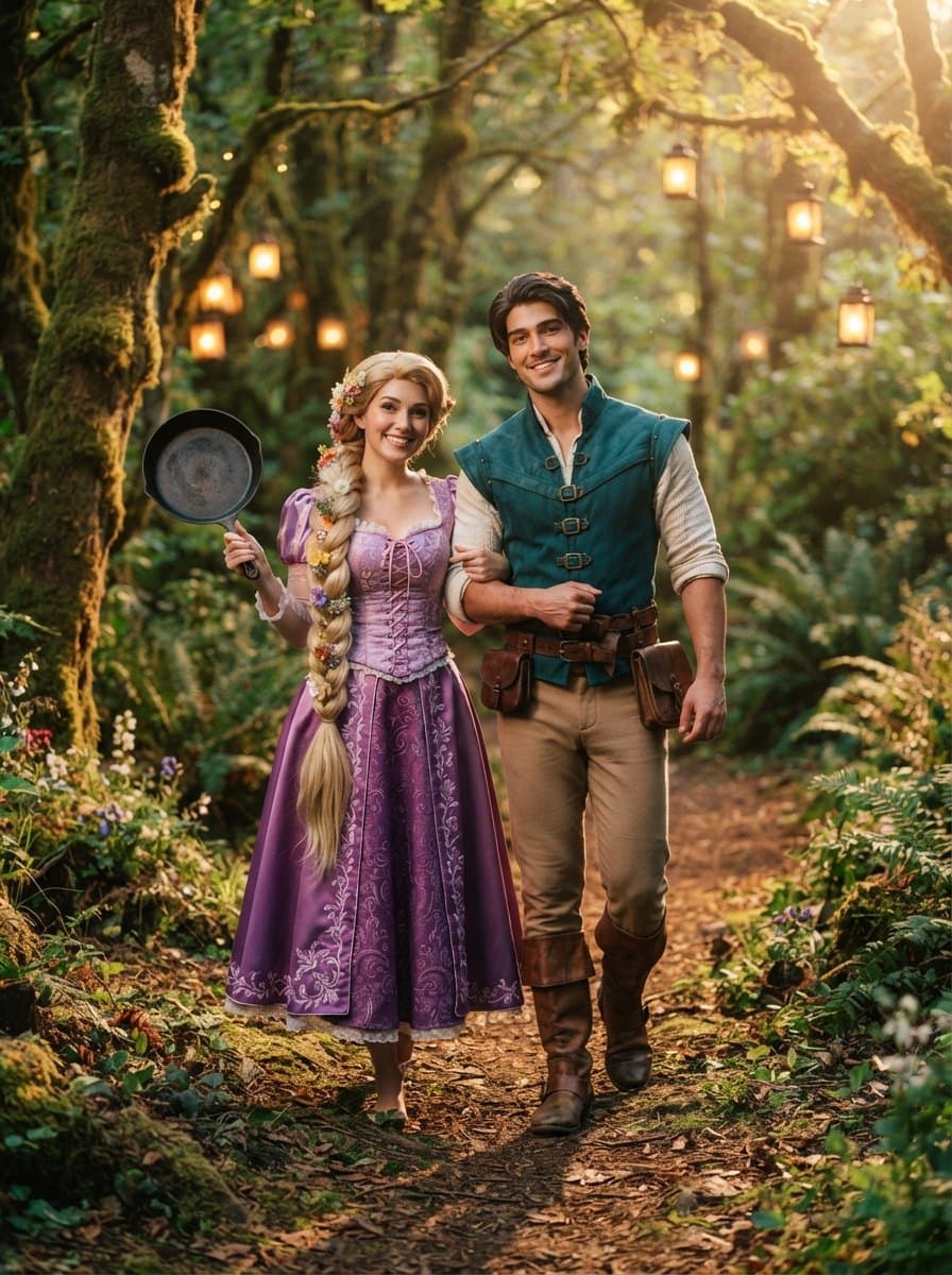 Rapunzel and Flynn Rider costume
