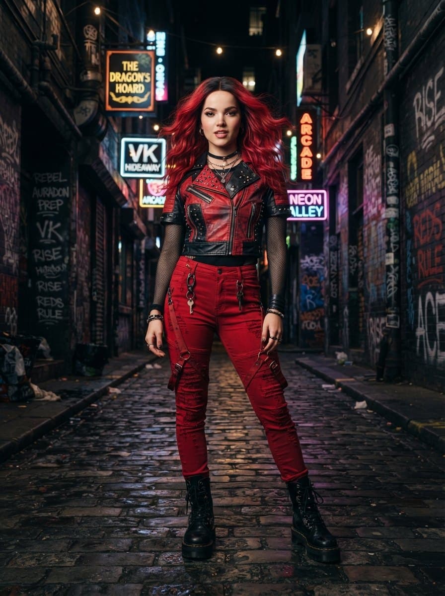Red (Descendants) costume — example look