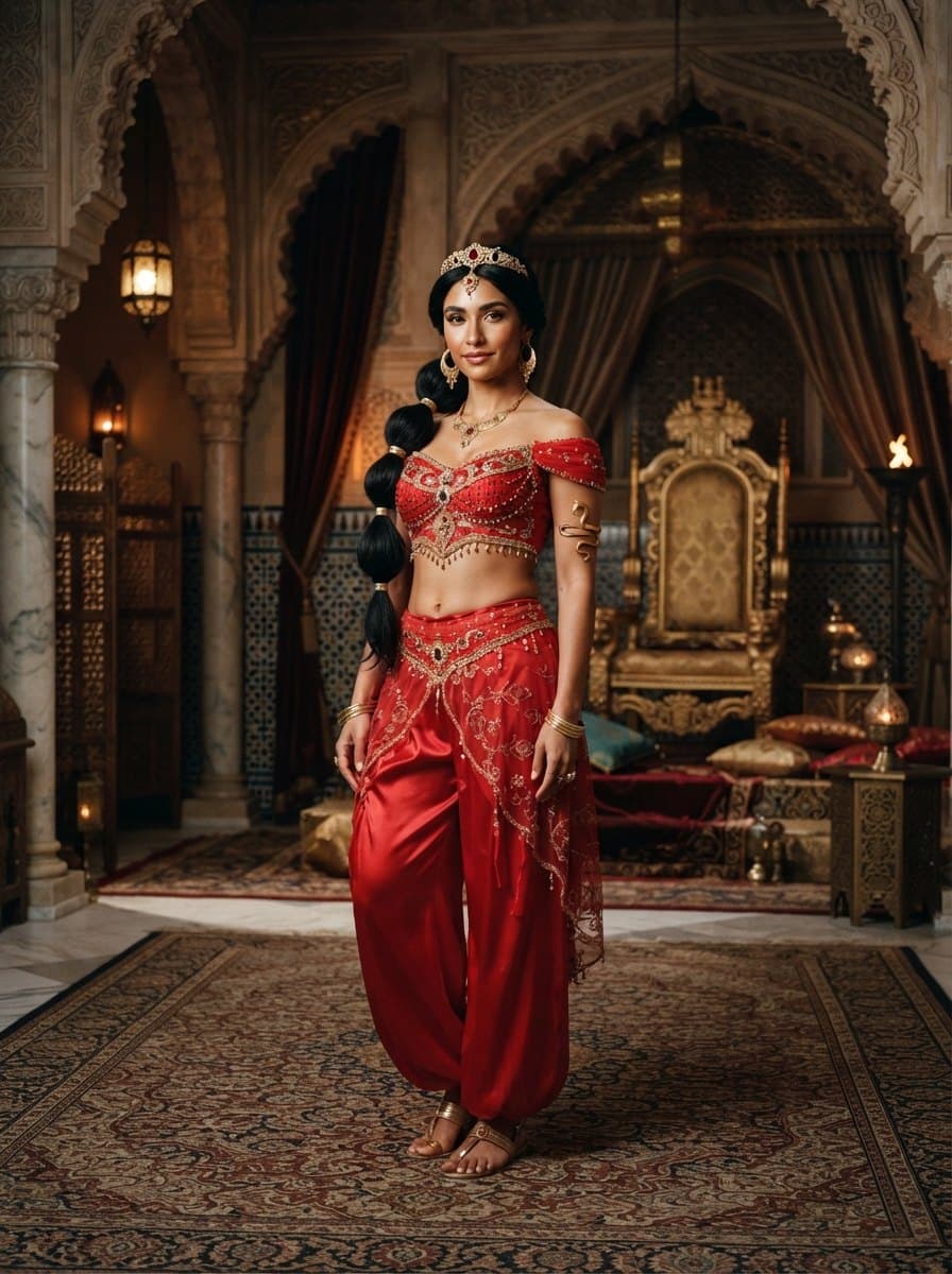 Red Princess Jasmine costume