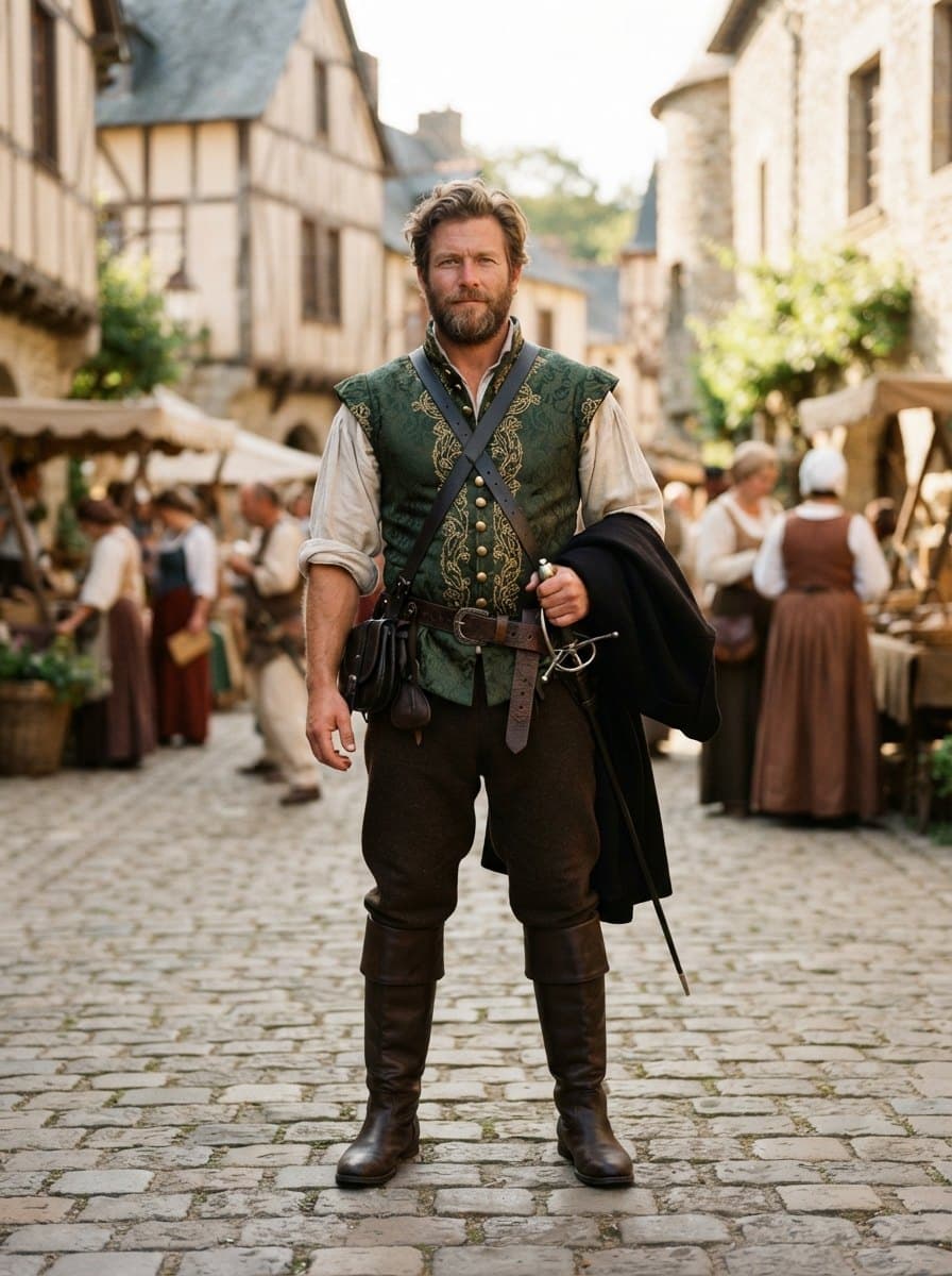Renaissance Man costume — example look