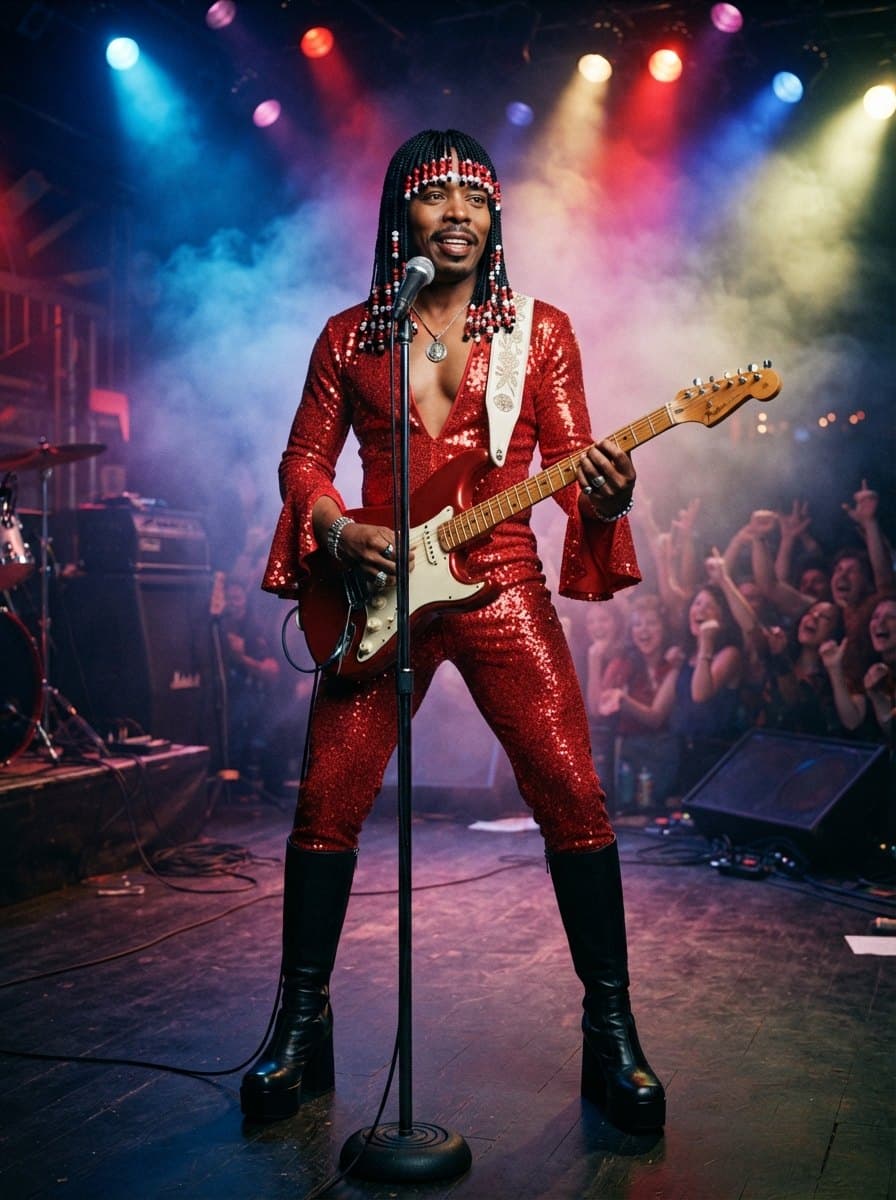 Rick James costume — example look