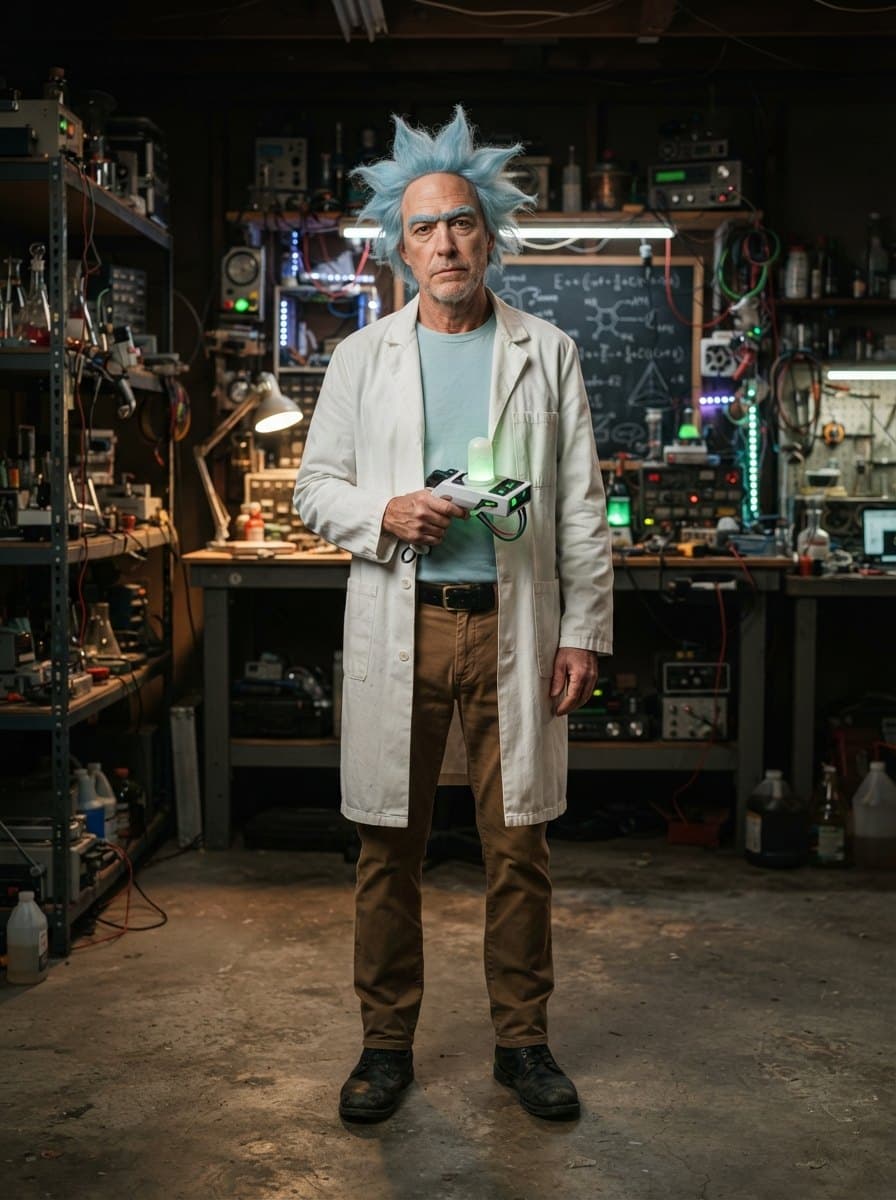 Rick Sanchez costume — example look