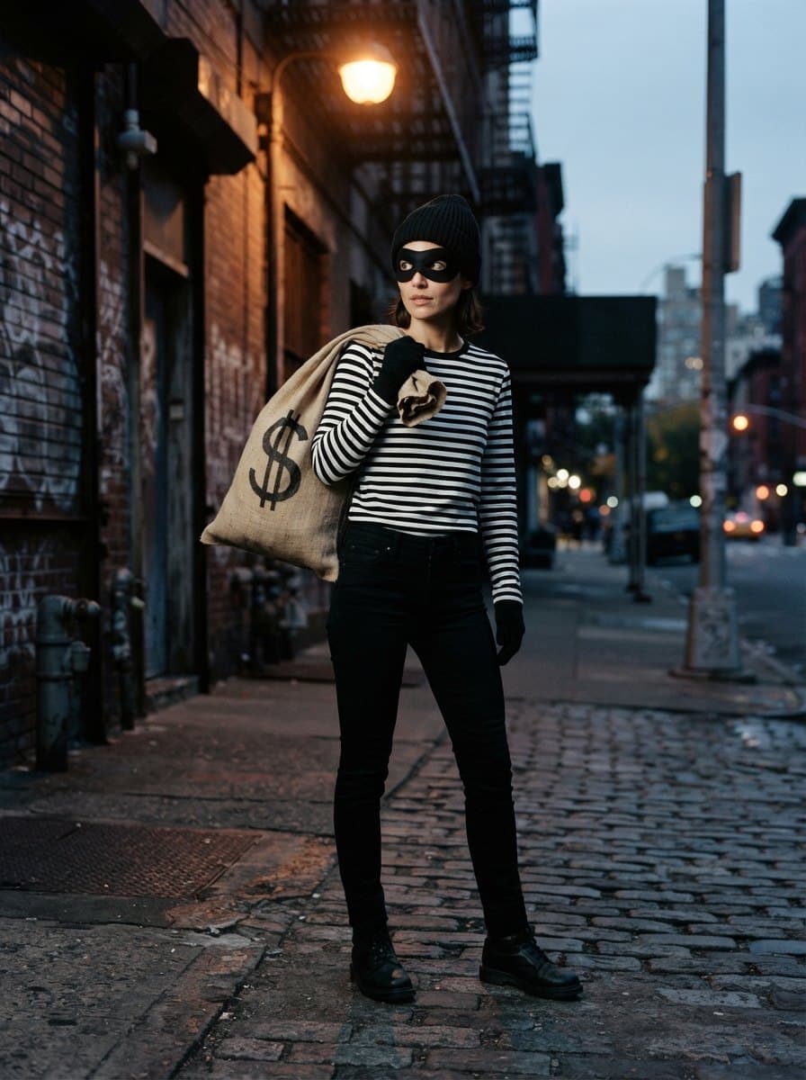 Robber costume — example look