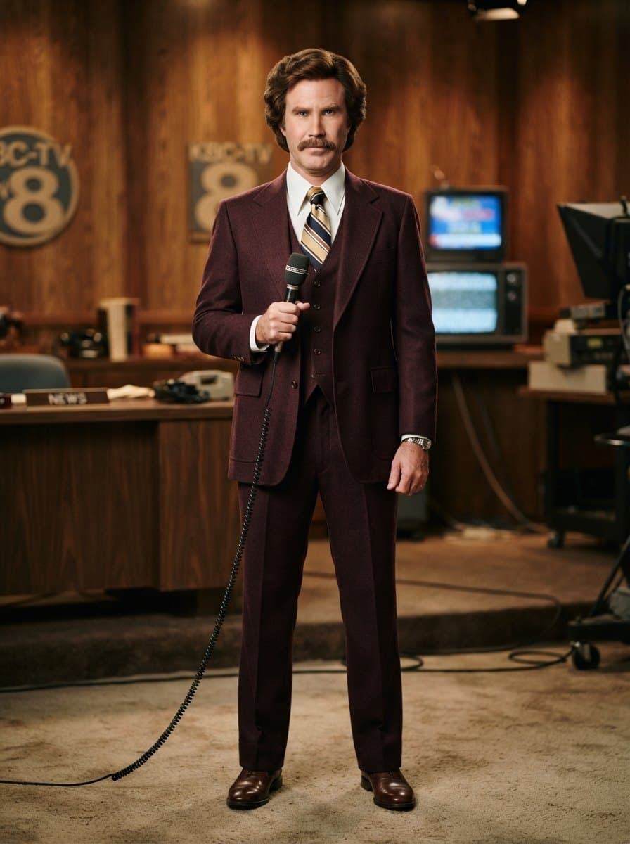 Ron Burgundy costume