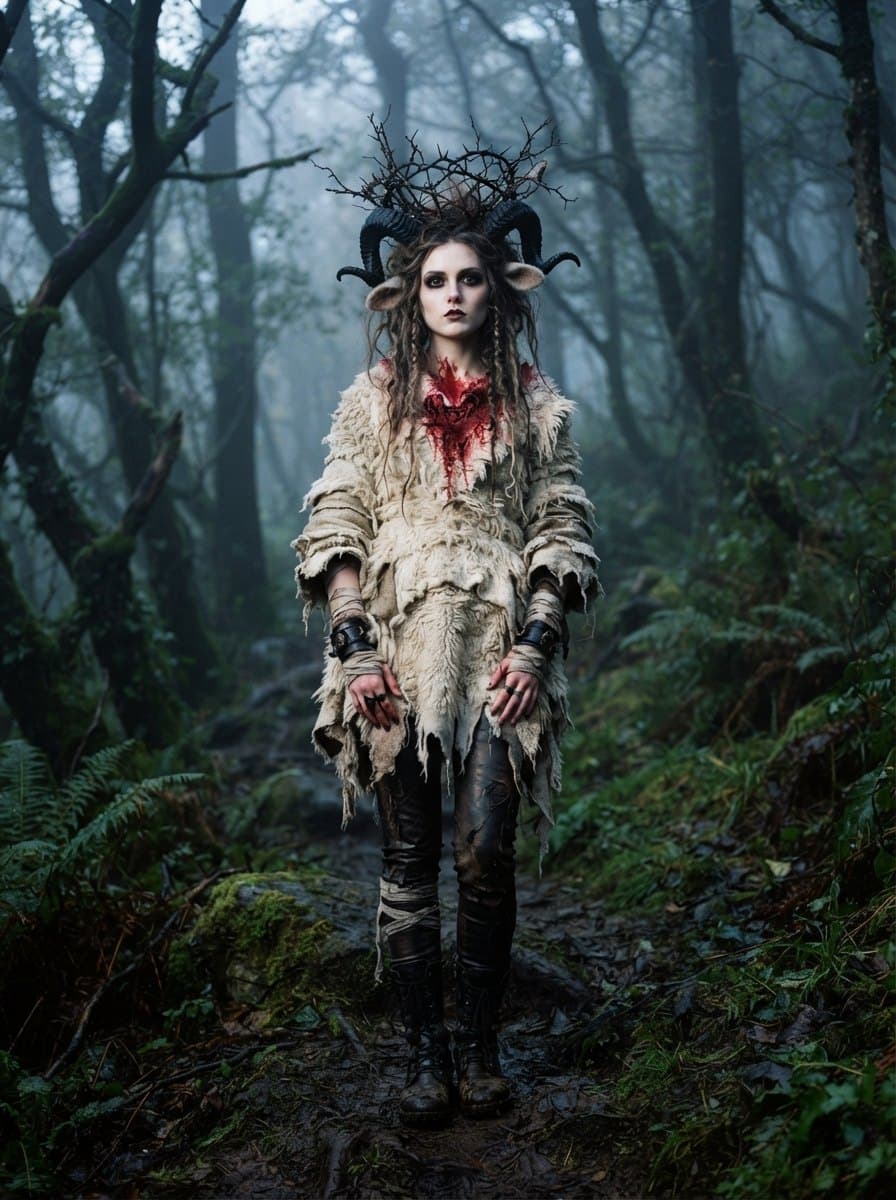 Sacrificial Lamb costume — example look