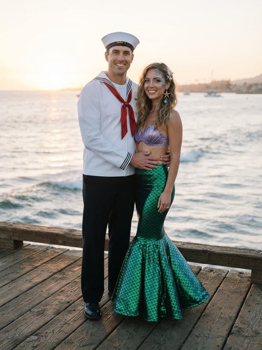 Sailor and Mermaid costume — example look
