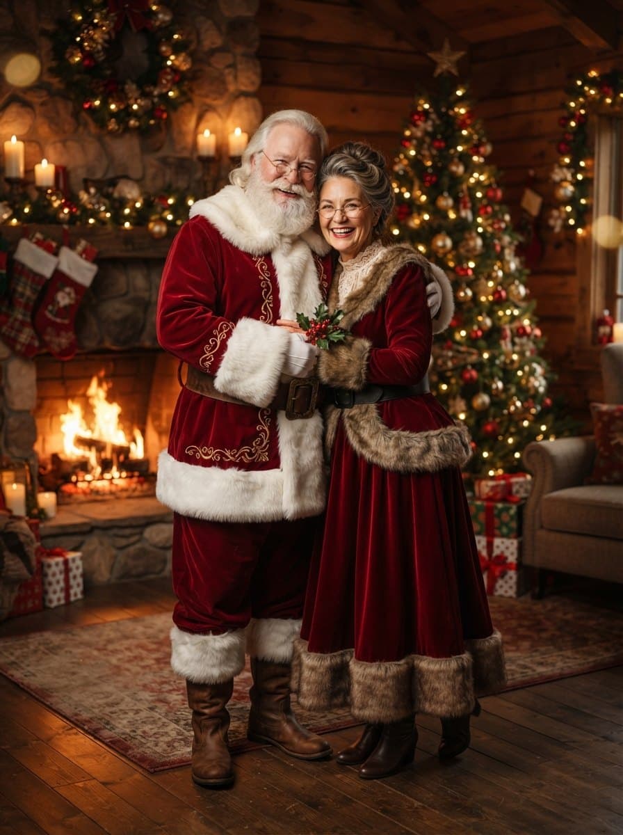 Santa and Mrs Claus Couples Costumes costume