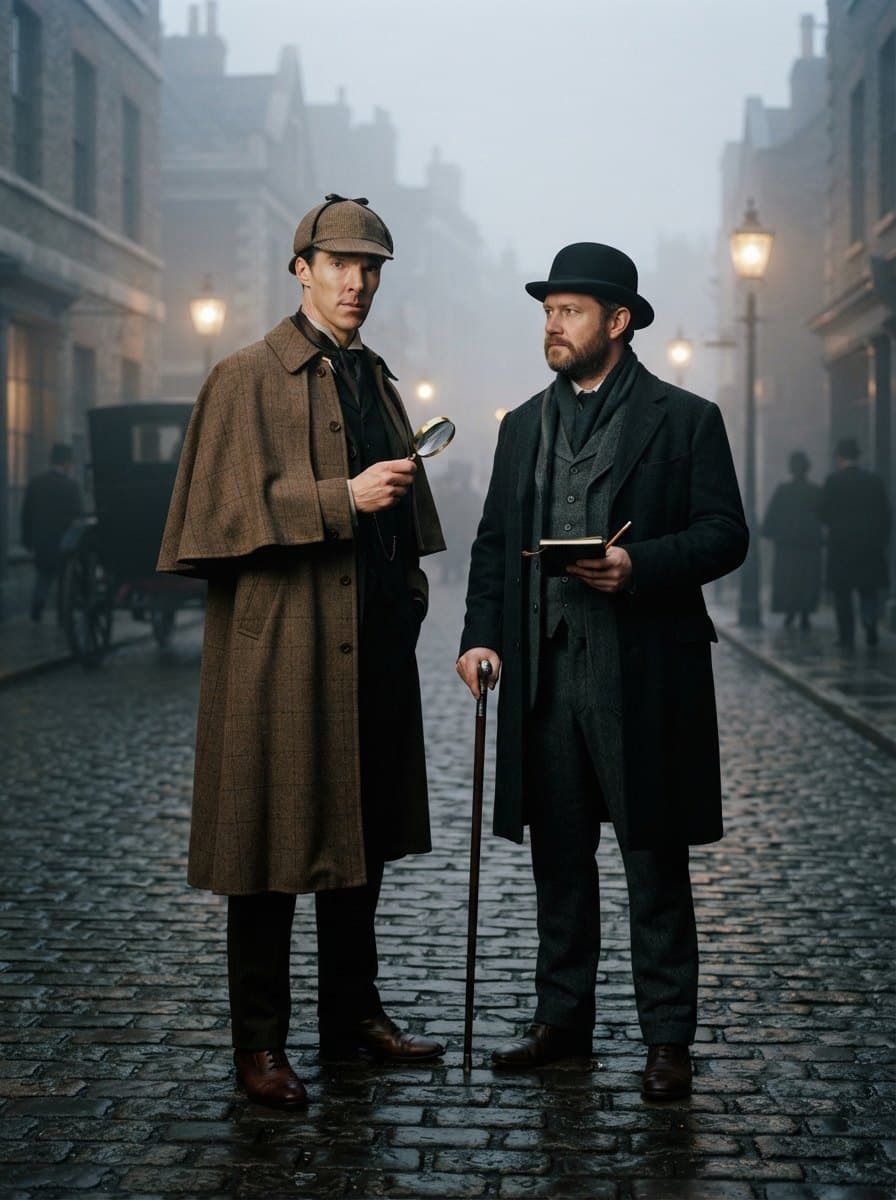 Sherlock and Watson costume — example look