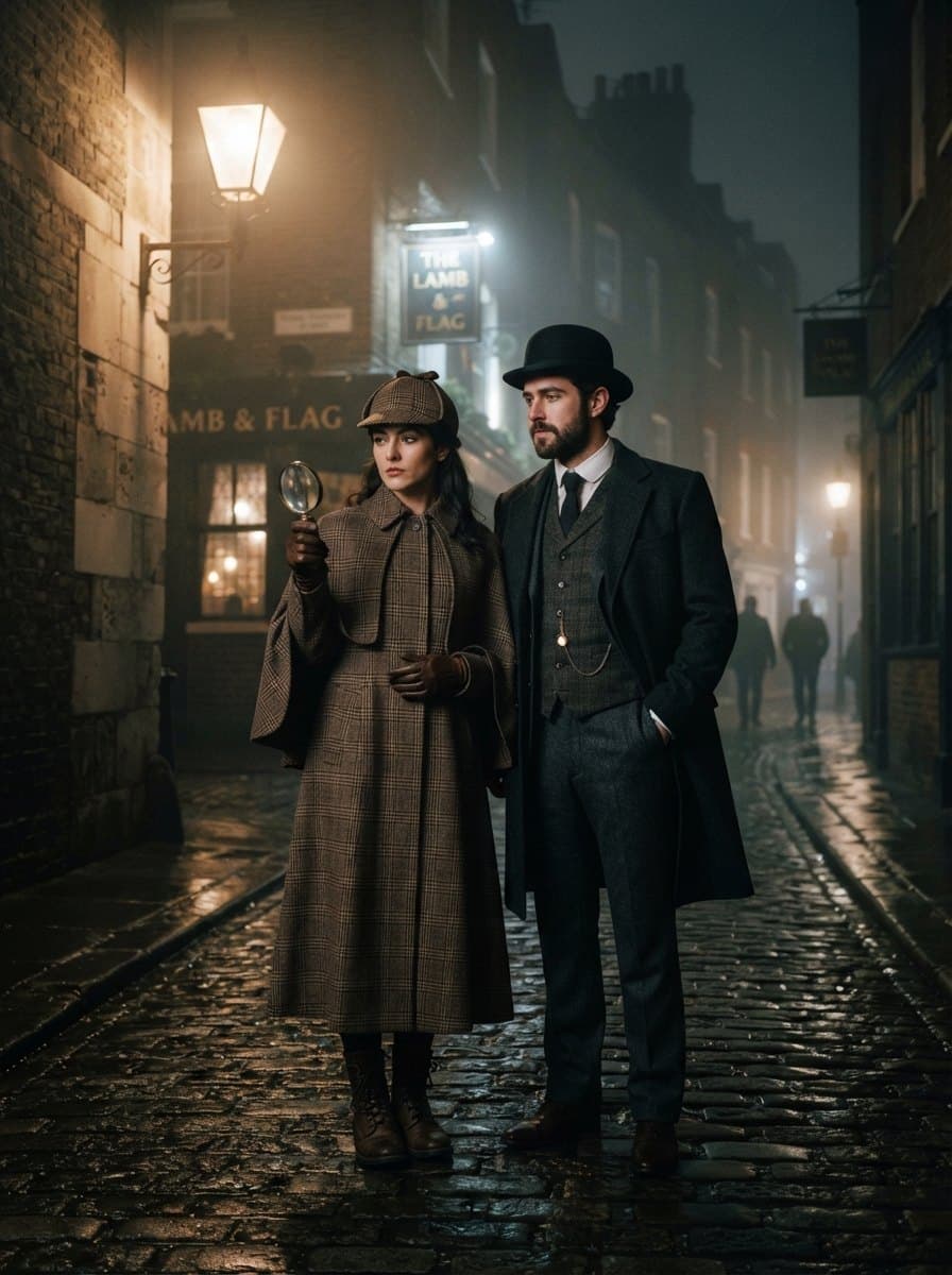 Sherlock Holmes and Watson costume
