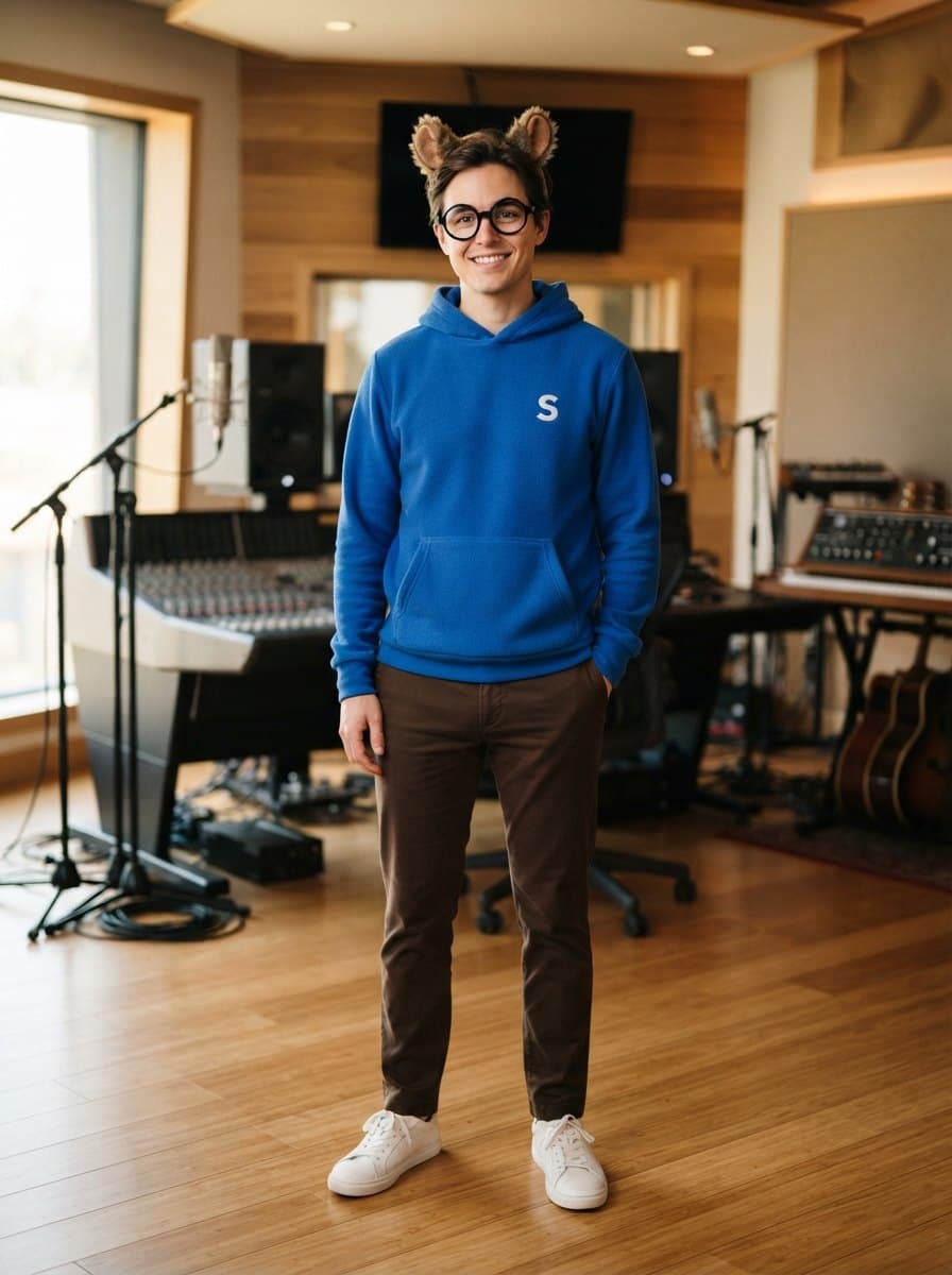 Simon the Chipmunk costume — example look