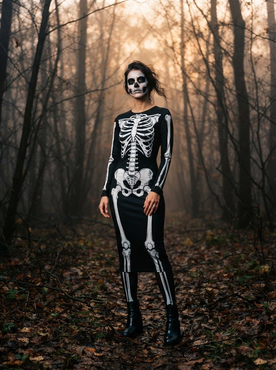 Skeleton Dress costume