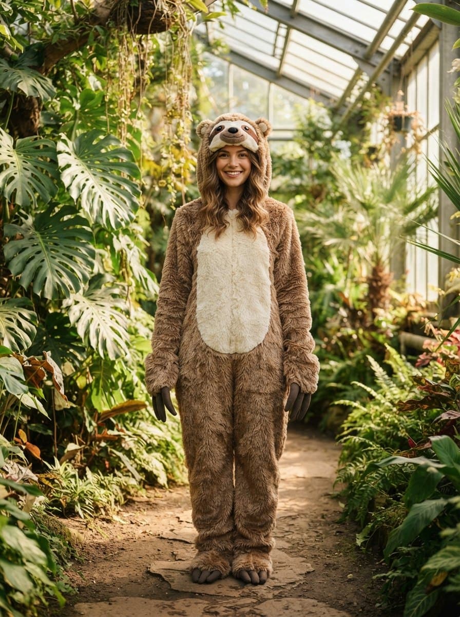 Sloth costume — example look