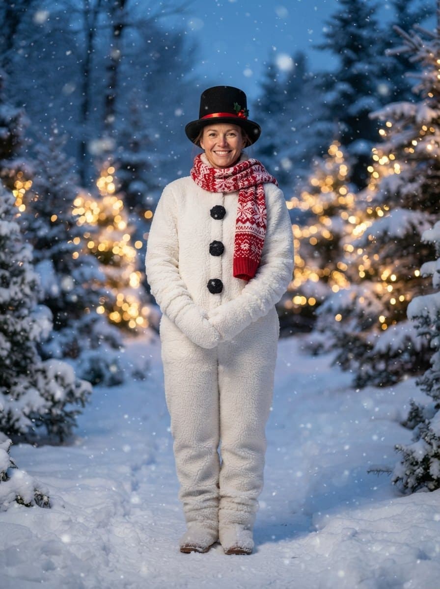 Snowman costume — example look