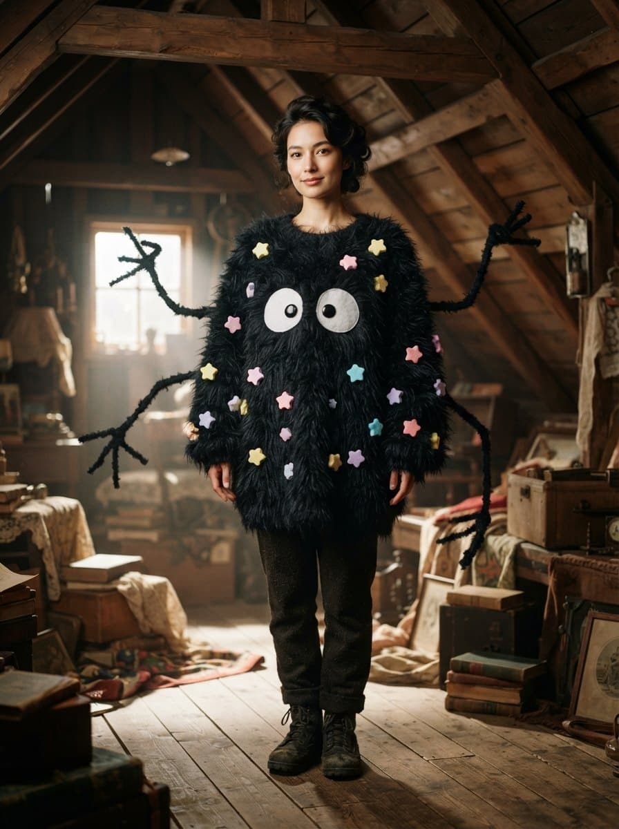 Soot Sprite costume — example look