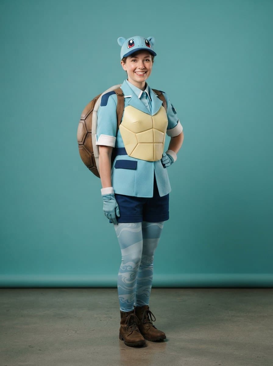 Squirtle costume — example look