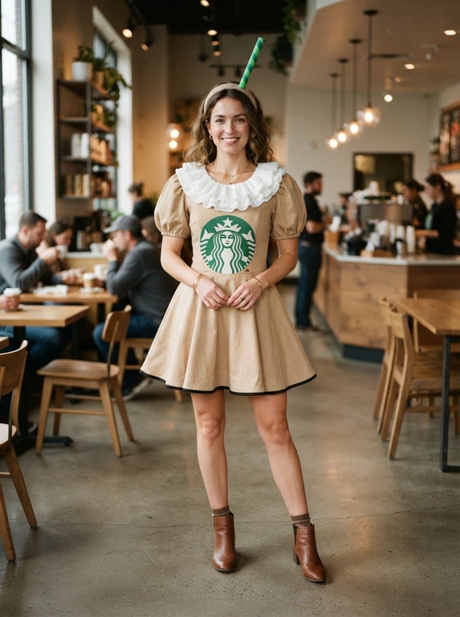 Starbucks Coffee costume — example look