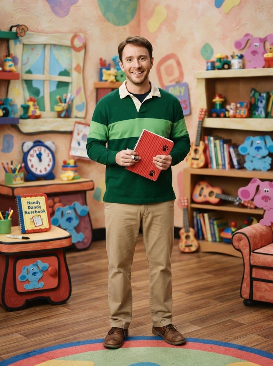 Steve from Blue's Clues costume — example look