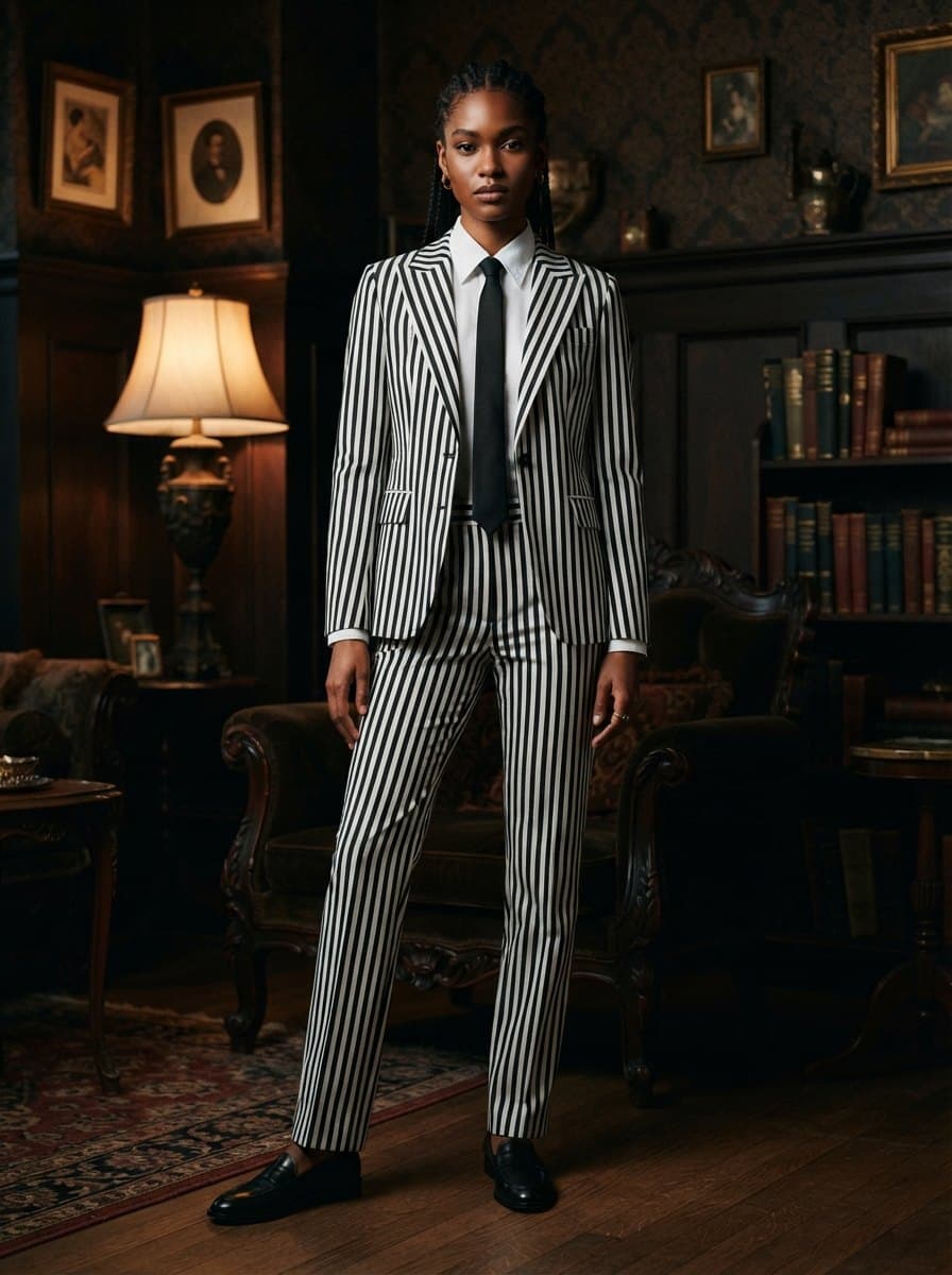 Striped costume