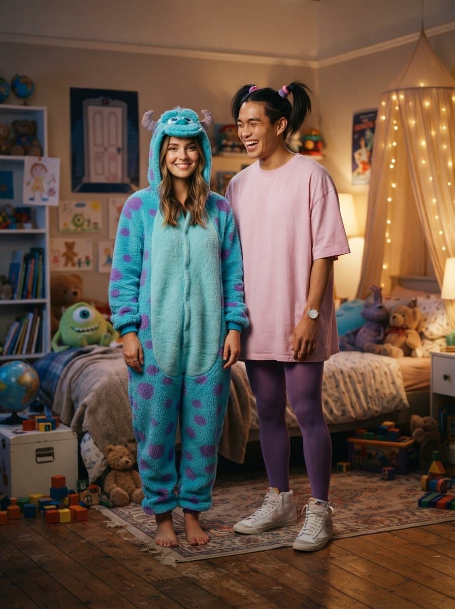 Sulley and Boo costume