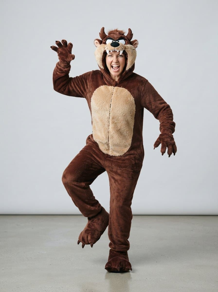 Tasmanian Devil costume — example look