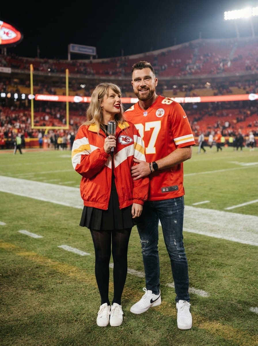 Taylor Swift and Travis Kelce costume — example look