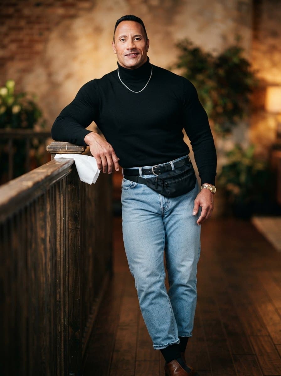 The Rock costume — example look