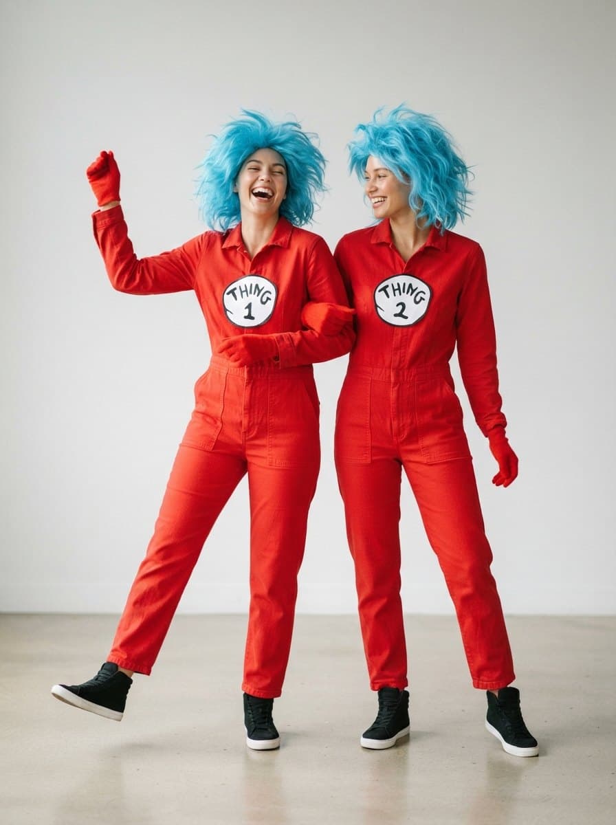 Thing 1 and Thing 2 costume