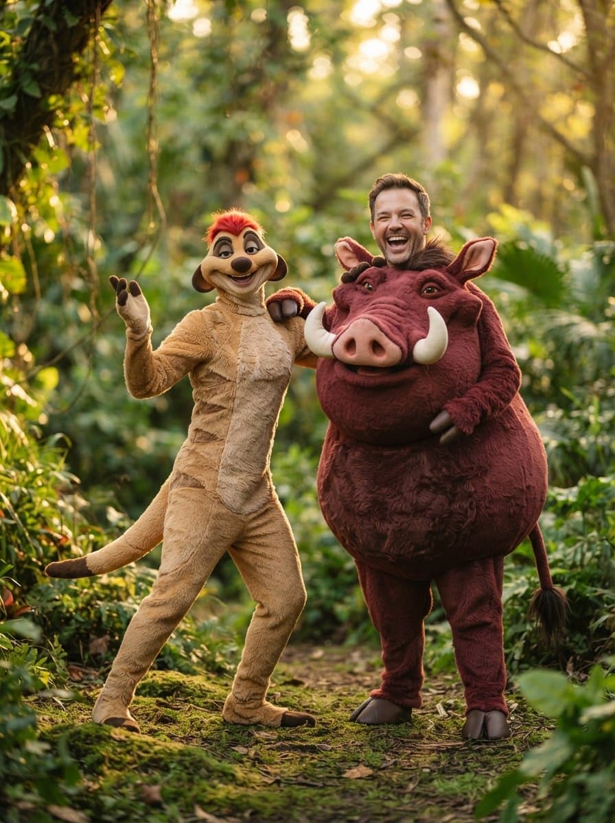Timon and Pumbaa costume