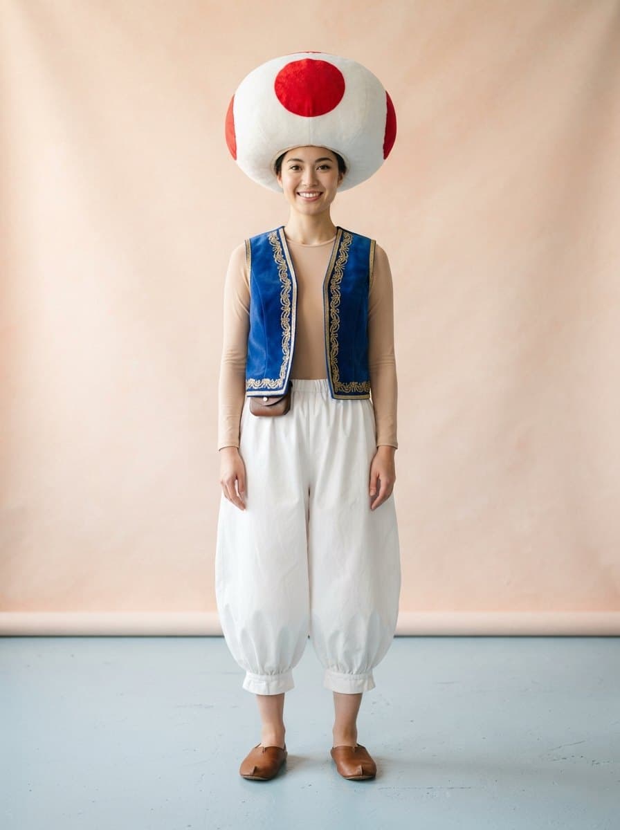 Toad costume — example look