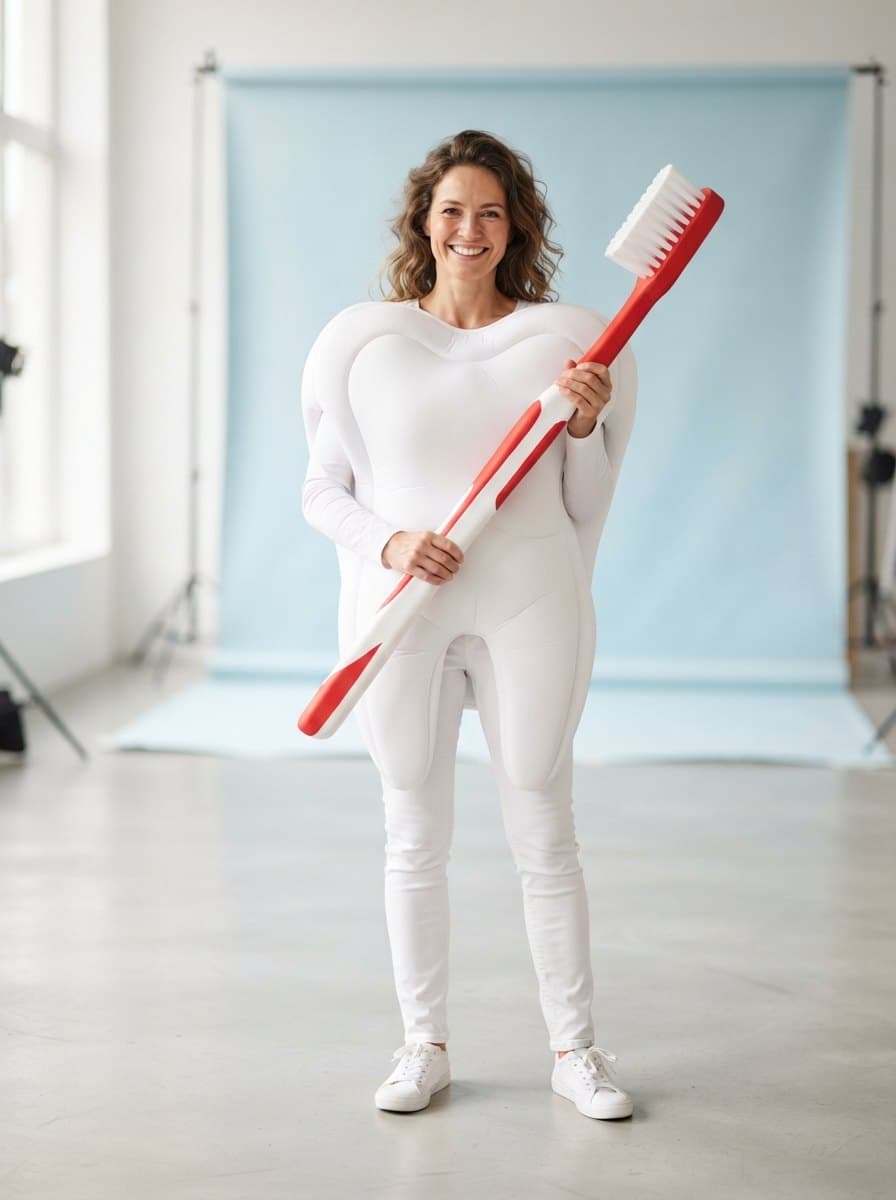 Tooth costume — example look