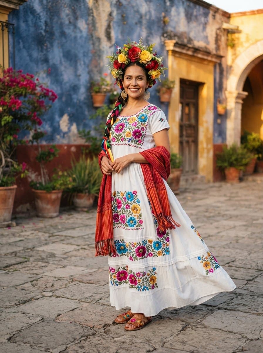 Traditional Mexican Dress costume — example look