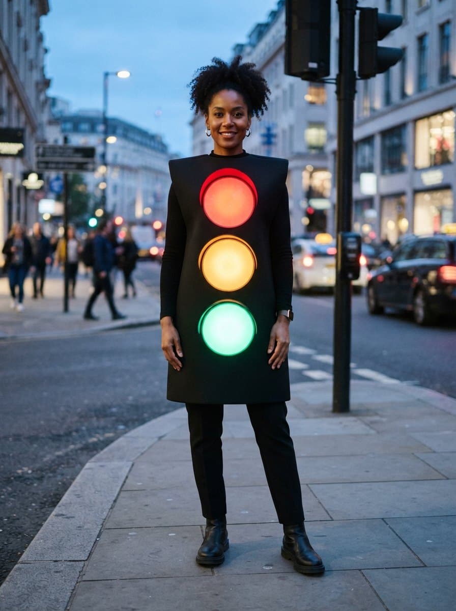 Traffic Light costume — example look