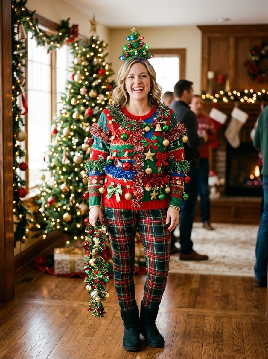 Ugly Sweater Party Outfits costume — example look