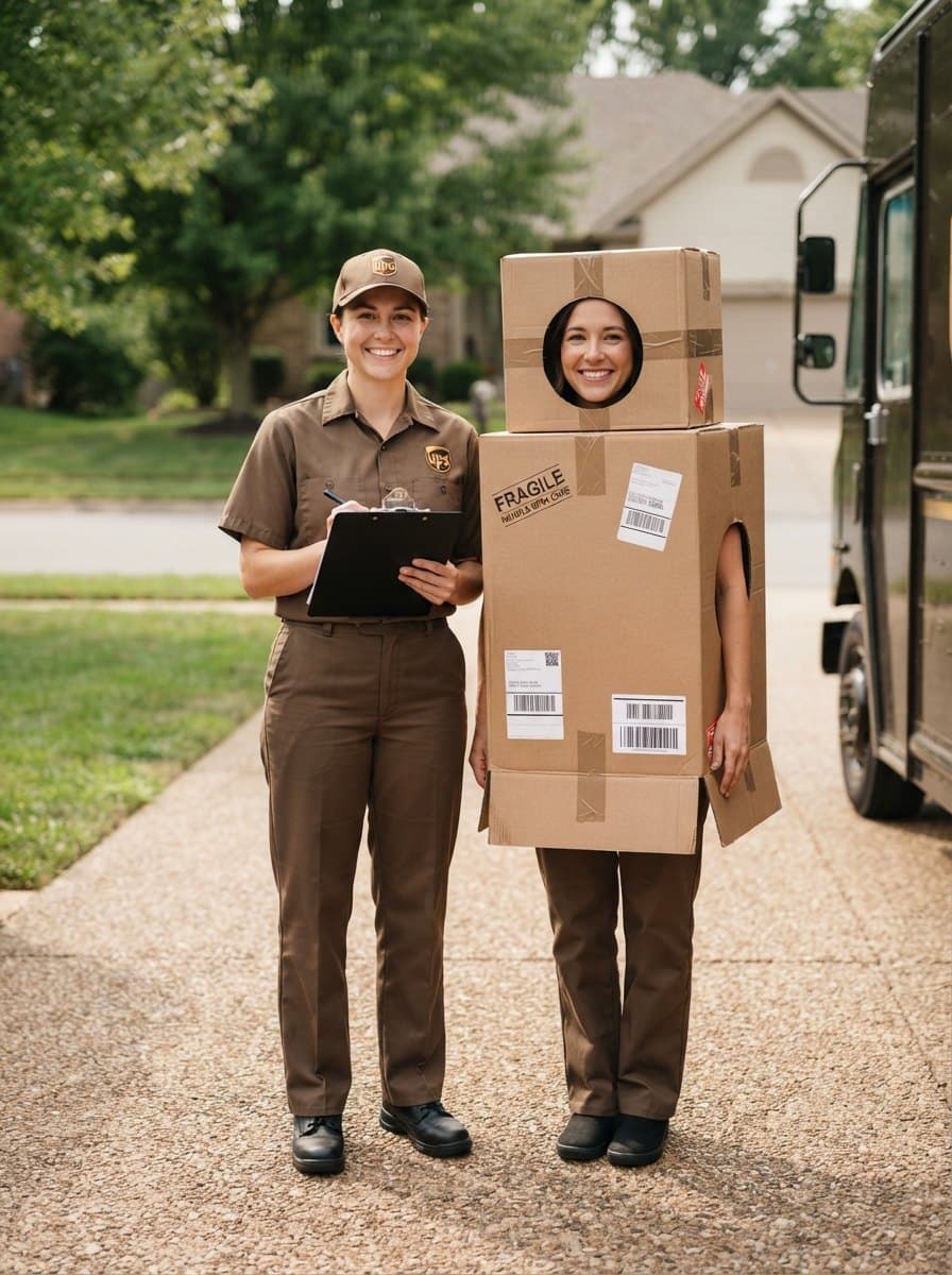 UPS Couple costume — example look