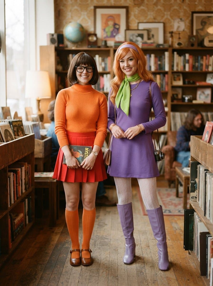 Velma and Daphne Couples Costumes costume