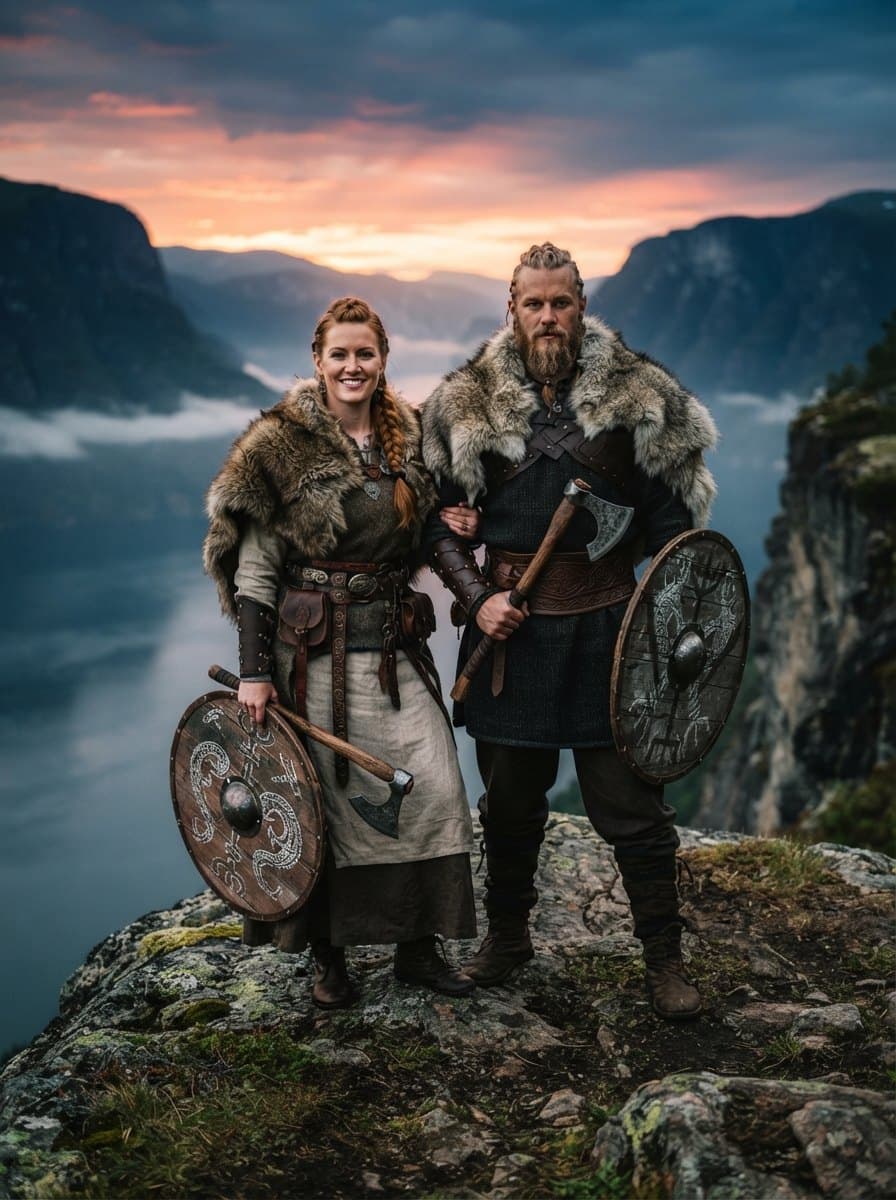 Viking Couples Costumes costume