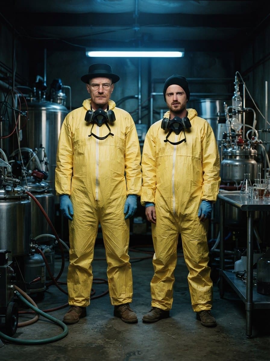 Walter White and Jesse Pinkman costume
