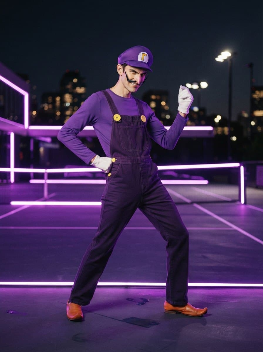 Waluigi costume — example look