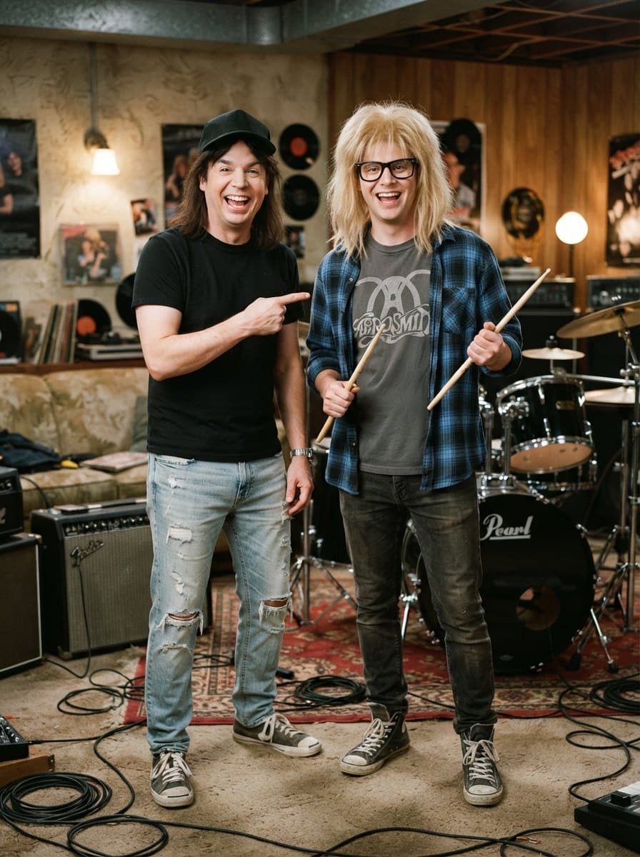 Wayne's World costume — example look