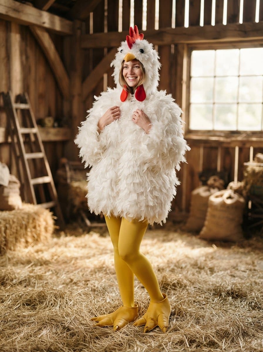 White Chicken costume — example look