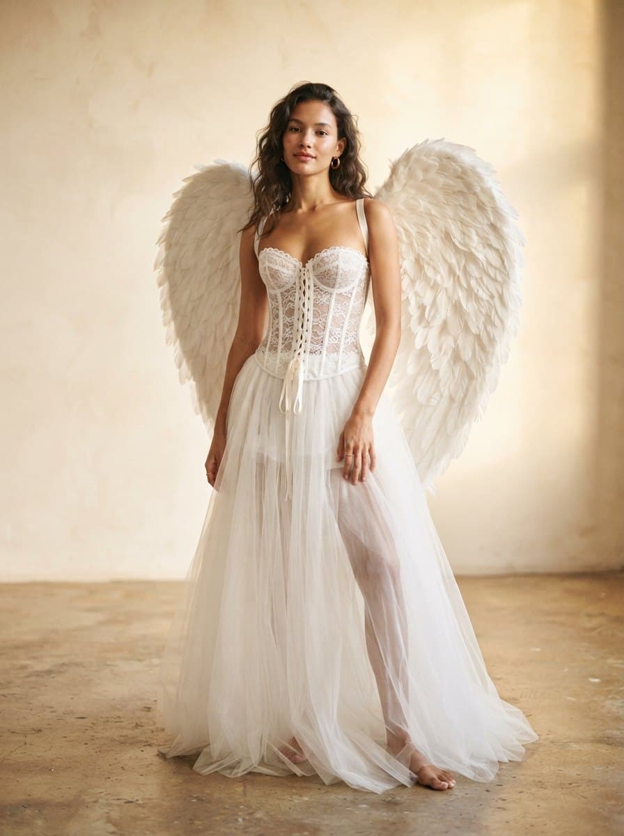 White Corset costume — example look
