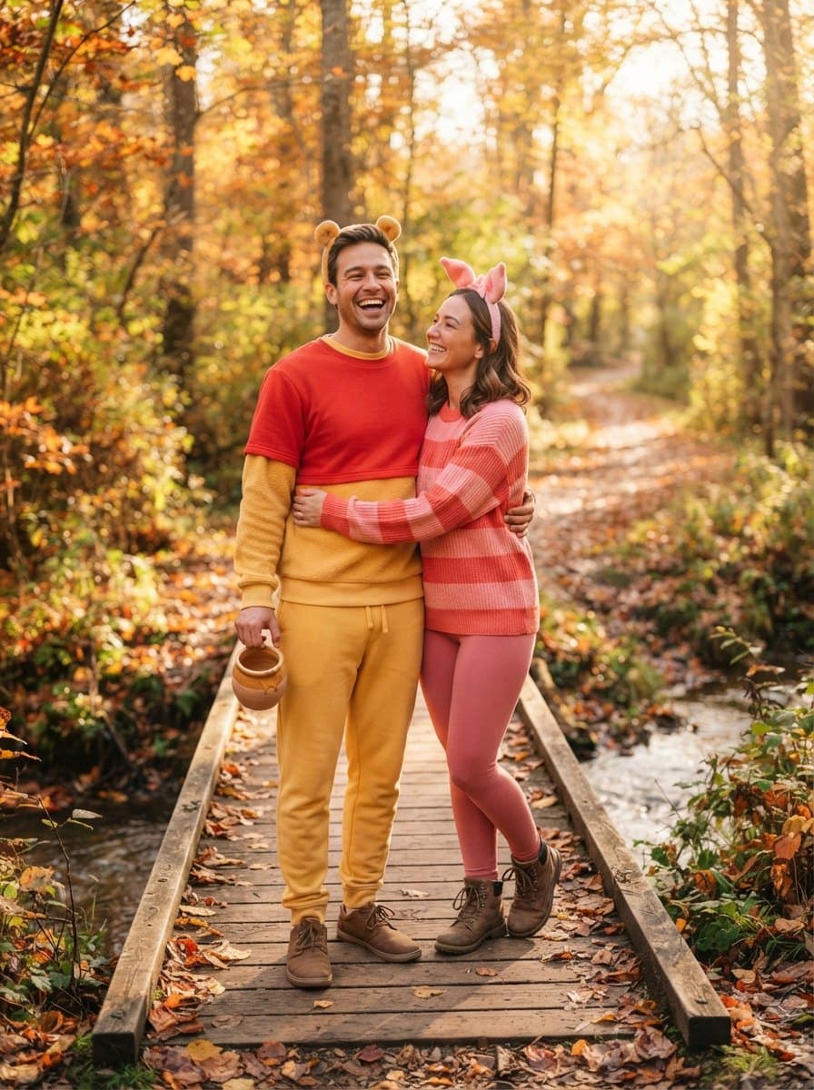 Winnie the Pooh and Piglet costume