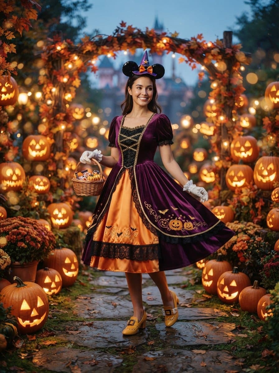 Witch Minnie Mouse costume